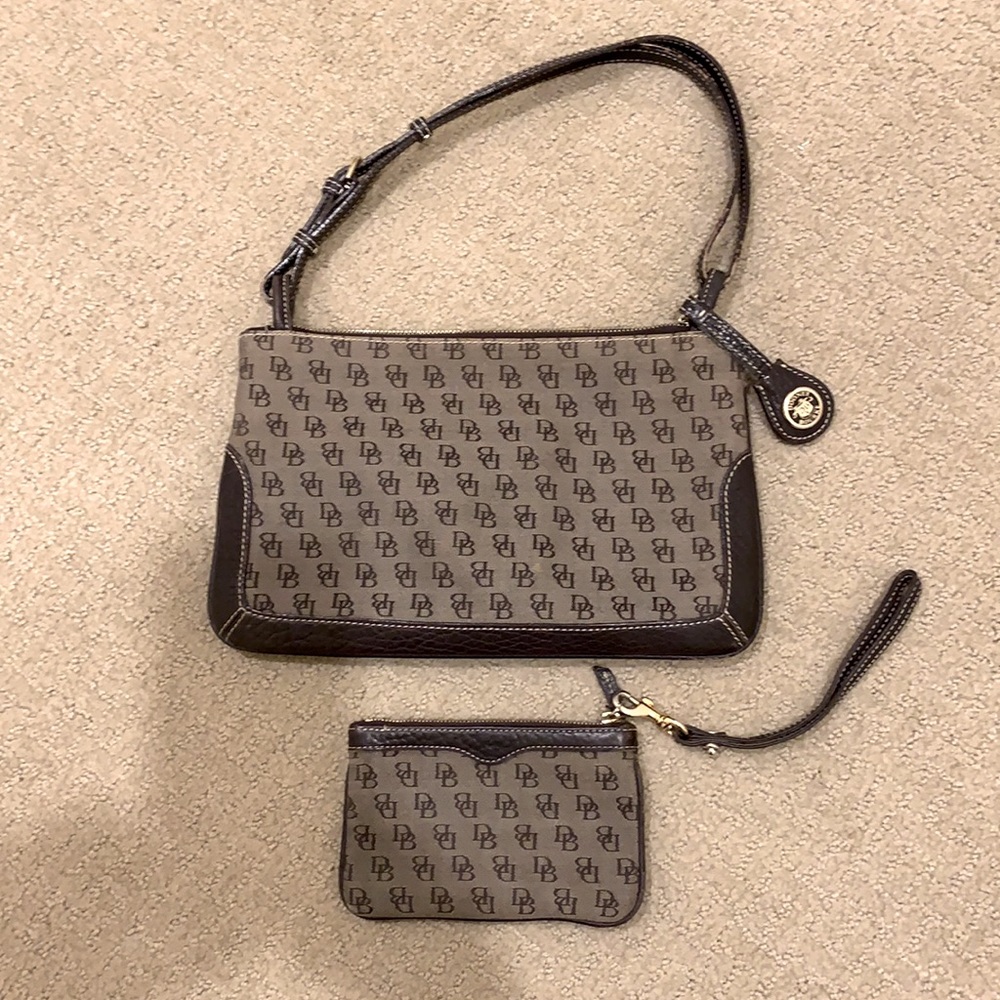 Dooney & Burke shoulder bag and wristlet